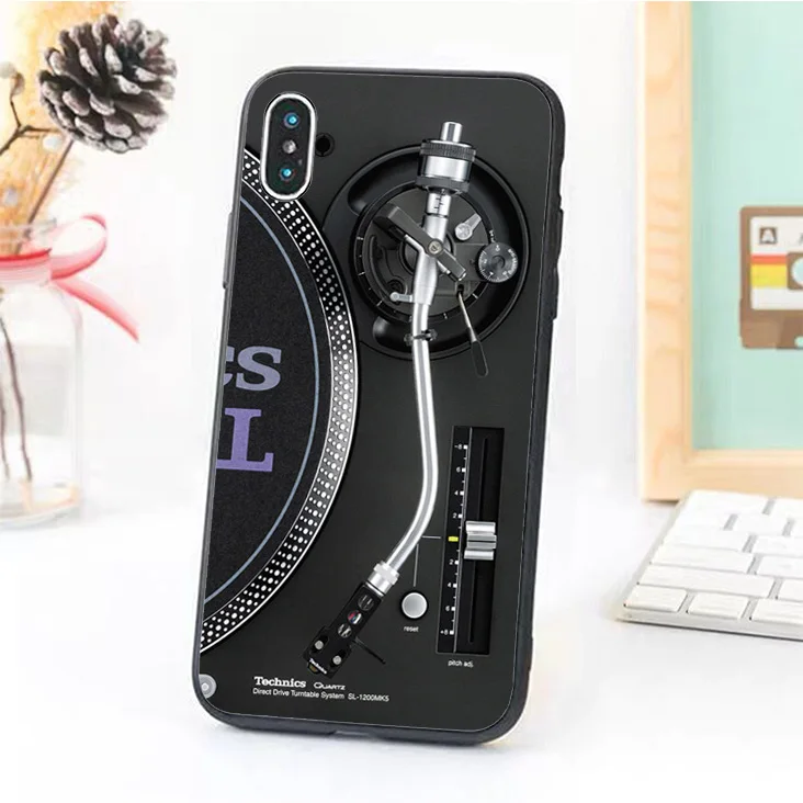 Bernandez 5 5S SE 6 6S Мягкий ТПУ резиновый чехол для телефона iPhone 7 8 plus X Xs Max XR Technics 1210s