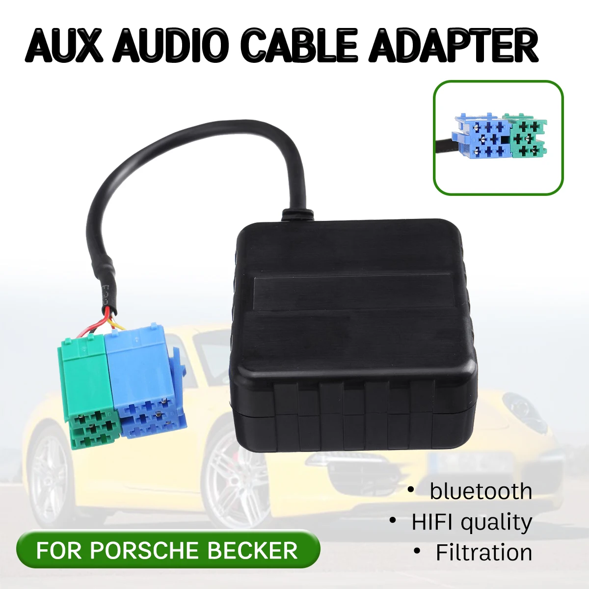 Bluetooth Aux Cavo Del Ricevitore Adapter Hifi Qualità Per Porsche Becker Messico Traffic Pro Dtm Per Wireless Audio Aux Interfaccia