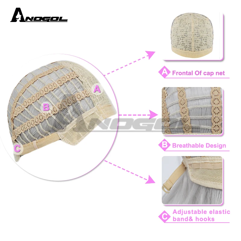 Anogol короткий прямой Рик колючий небесно голубой синтетический костюм косплей