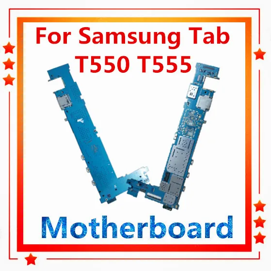 Разблокирована для samsung Galaxy Tab A 9,7 T550 T555 материнская плата с полным чипом заменена панель/плата ОС Android материнская плата логическая плата