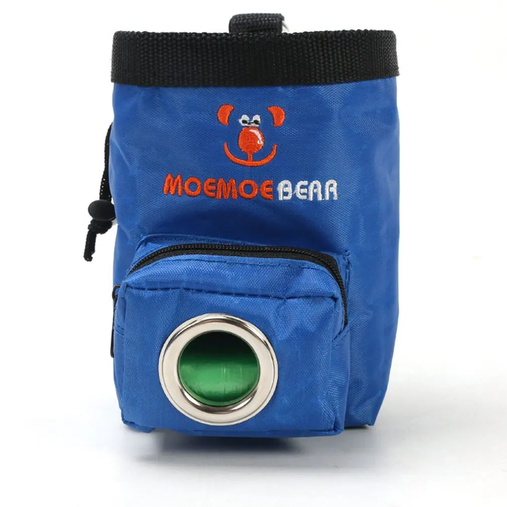 blue Тренировочные сумки для собак, сумка для корма для домашних животных, поясная сумка для закусок - Цвет: blue