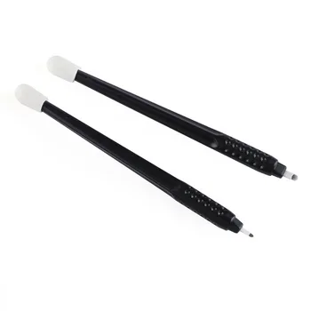 

New Arrival 0.15mm Disposable Microblading Manual Tattoo Eyebrow Pen With 18U Blade Permanent Makeup Tattoo Pen 10pcs