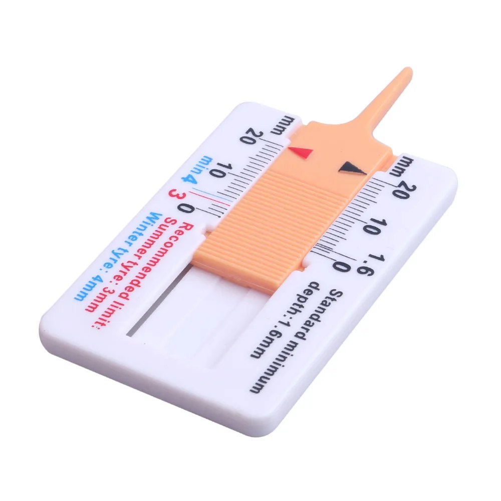 

2pcs 0-20mm Auto Car Tyre Tread Depthometer Depth Indicator Gauge Gage Motorcycle Trailer Van Wheel Measure Tool Measrement