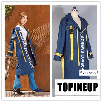 

2019 Fashion Hot Women Autumn Hooded Denim Jacket Windbreaker Jacket Cowboy Patchwork Loose Outwear