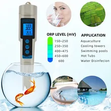 

3 in 1 ORP TEMP PH Meter Waterproof ORP Meter PH Tester Redox Potential Testers Water Quality Measure Tool Water Detector 50%OFF