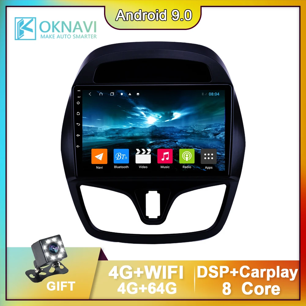 Автомагнитола для Chevrolet Spark 2015 2018 Android 9 0 IPS сенсорный экран GPS навигация стерео