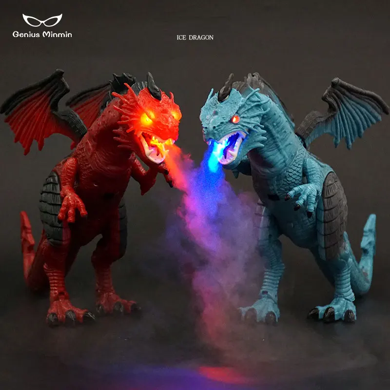 

Large RC Infrared Spray Dinosaur Model Jurassic World Dinosaur Electric Light And Sound Remote Control Toy Children's Gift