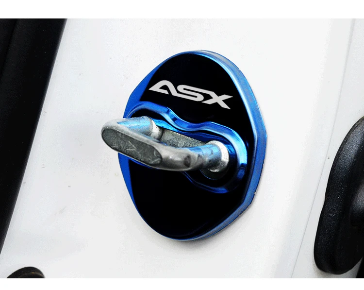 Автомобильный-Стайлинг дверной замок крышка авто эмблемы чехол для Mitsubishi ASX lancer аксессуары для паджеро автомобильный Стайлинг