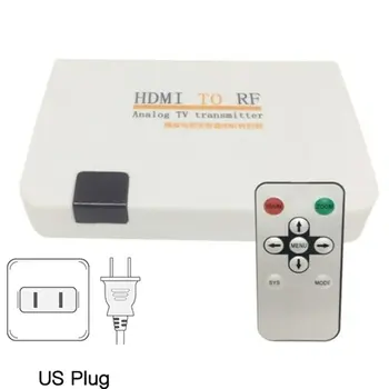 

Universal HDMI To RF Coaxial Converter Box Adapter Cable with Remote Control Power Supply for TV Converting US/EU/UK/US