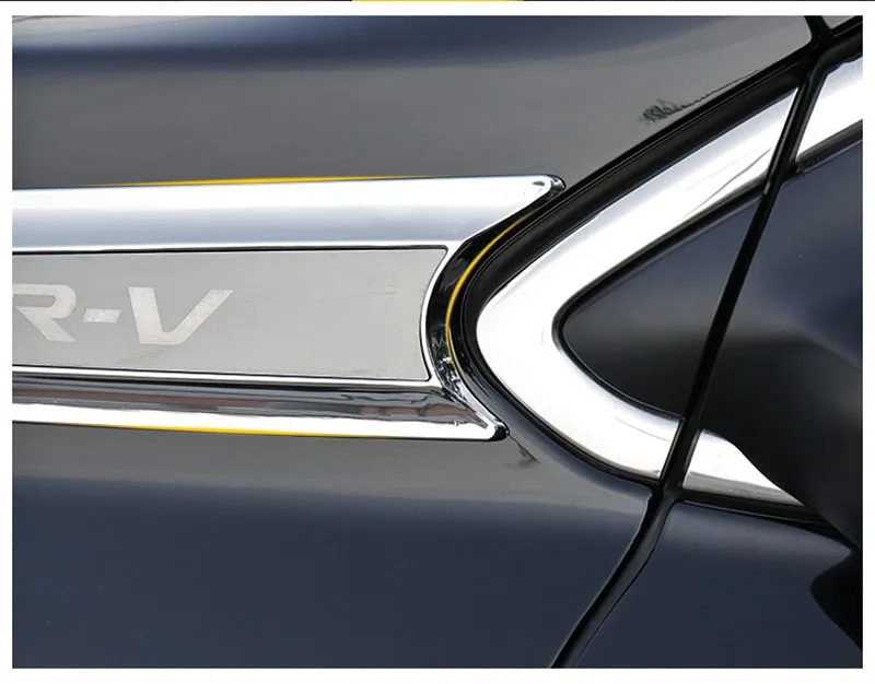 2 шт. для Honda CR-V CRV кузова крыло боковые наклейки хром серебро ABS модная наружная Декаль Модификация автомобилей