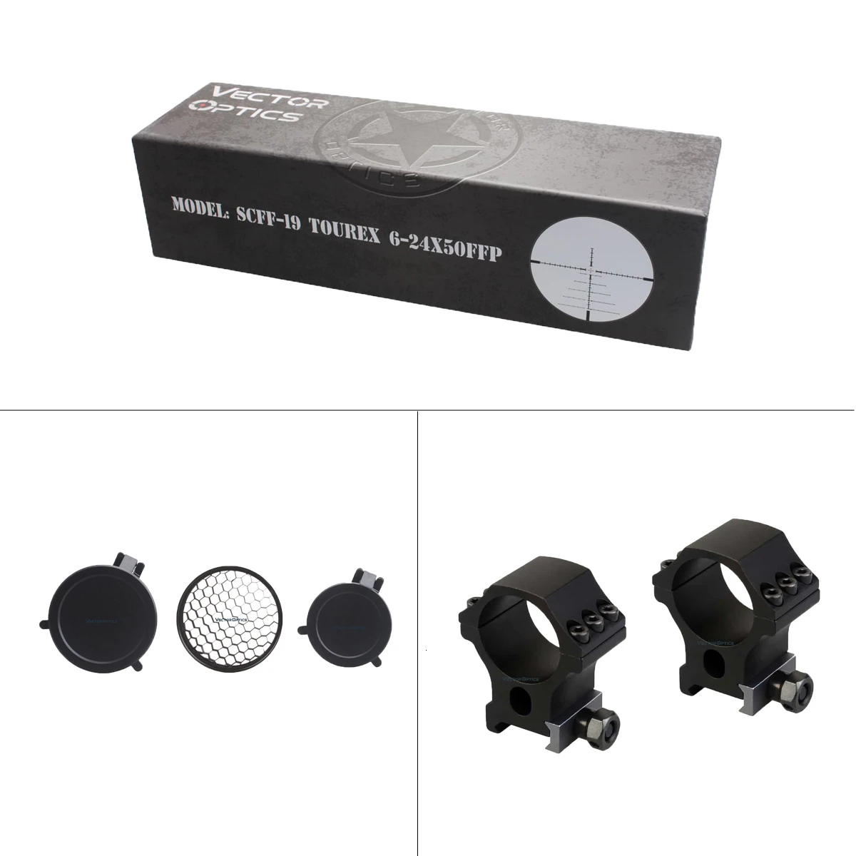 Оптический прицел Vector Optics Tourex 6 24x50 FFP оптический с фокусным расстоянием для охоты