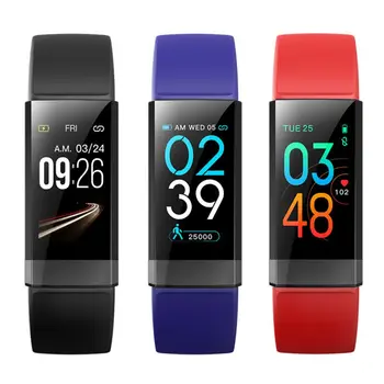 

V100 Smart Bracelets Dark Skin Heart Rate 1.14 Inch IP68 Waterproof Sports Pedometer Blood Pressure Monitoring Smart Bracelet