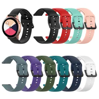 

Sports Solid Color Silicone Watch Strap Watch Silicone Strap Soft Sport Band for Samsung Galaxy Watch Active R500 L/S