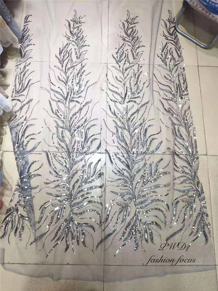 

luxury tulle lace fabric white tulle fabric telas bordadas cristales for bridal couture lace sewing fabric