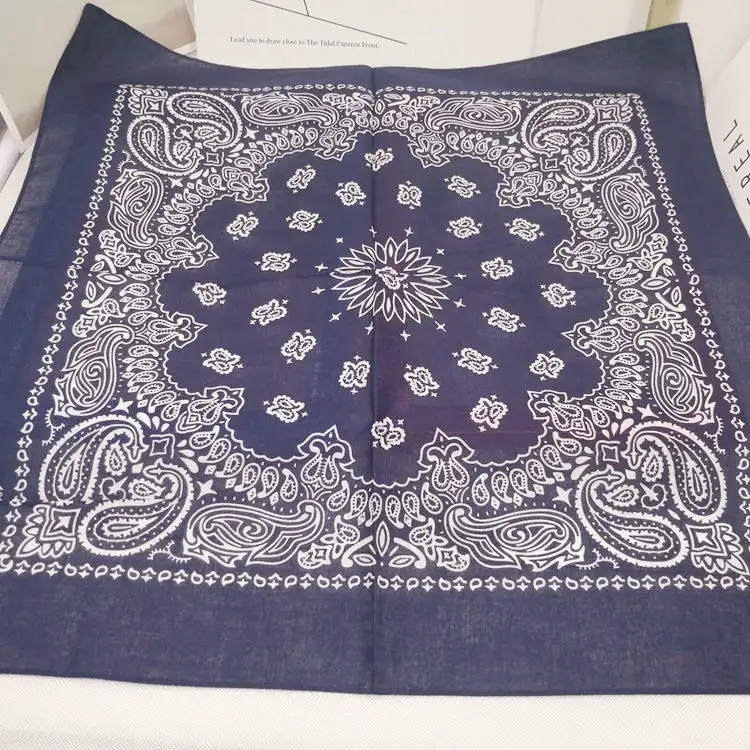 New Fashion Hip Hop 100% Cotton Bandana Square Scarf 55cm*55cm Black Red Paisley Headband Printed For Women/Men/Boys/Girls - Image 52