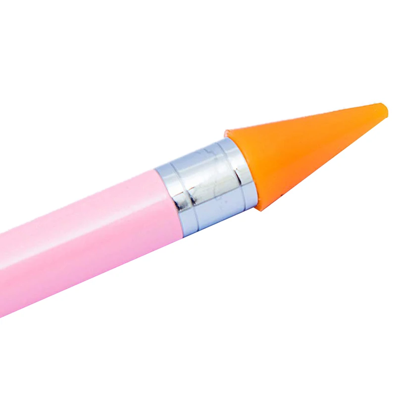 Dual-Ended Nail Art Wax Studs Beads Rhinestone Gems Crystal Jewel Diamond Stones Picker Dotting Pen Applicator Tool+2 Extra Wax
