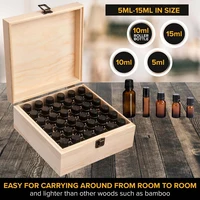 36/25 Slot Essential Oil Bottle Wooden Storage Box Case Aromatherapy
