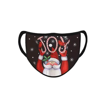 

Children's Christmas Print Mask 1pc Breathable Washable Reusable Mouth Face Mask Earloops Outdoor Windproof Mask Mondmasker