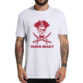 

Tom Brady T Shirt Sports Team Buccaneer Tshirt 100% Cotton EU Size High Quality Breathable O-Neck Tee Tops