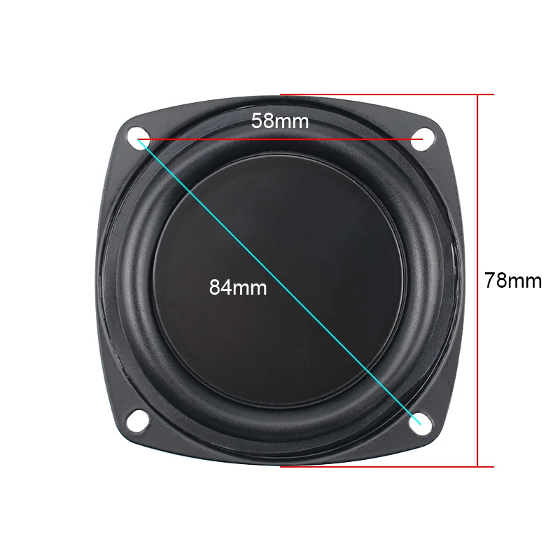 Speaker Repair Accessories 3 Inch 78MM Bass Radiator Passive For 2-5Inch Home-made Speakers Auxiliary Low Frequency Rubber DIY 2pcs