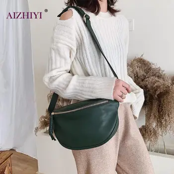 

Women Luxury Fashion PU Leather Shoulder Waist Bag Women Pure Color Fanny Belt Casual Crossbody Chest Pack