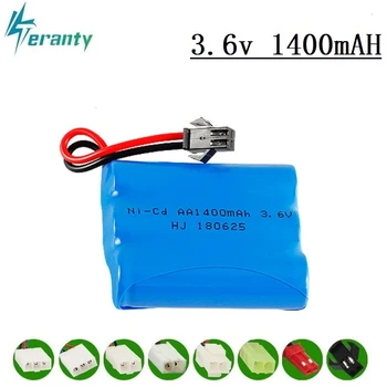 

( M Model ) 3.6v 1400mah NiCD Battery For Rc toy Car Tanks Trains Robot Boat Gun Ni-CD AA 700mah 3.6v Rechargeable Battery 1Pcs