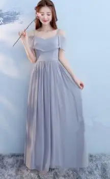 Vestido Madrinha, розовые кружевные длинные пикантные платья подружек невесты, ТРАПЕЦИЕВИДНОЕ шифоновое платье, свадебное праздничное платье demoisie D'honneur - Цвет: 5