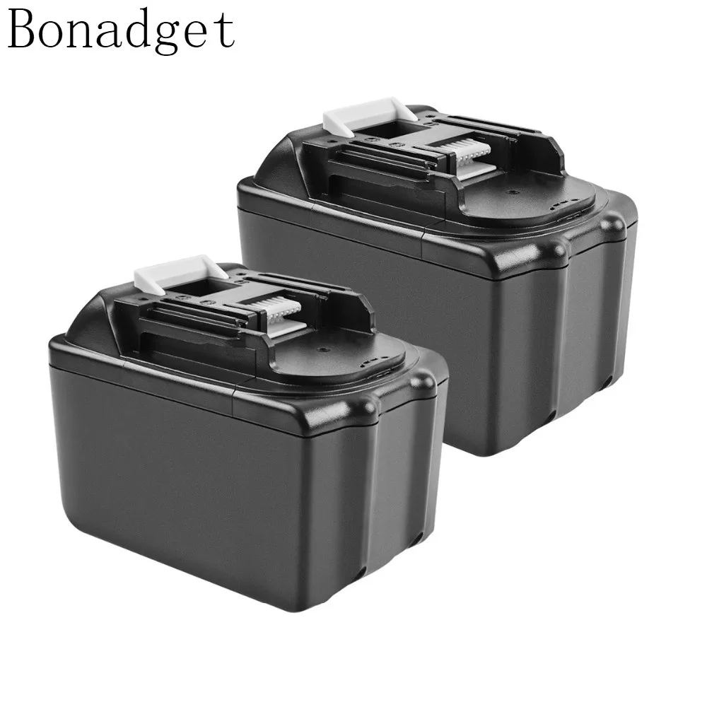 Bonadget 2 шт 9000 мАч для Makita 18V Батарея BL1830 BL1860 194309-1 194205-3 Перезаряжаемые Замена Мощность инструменты Батарея