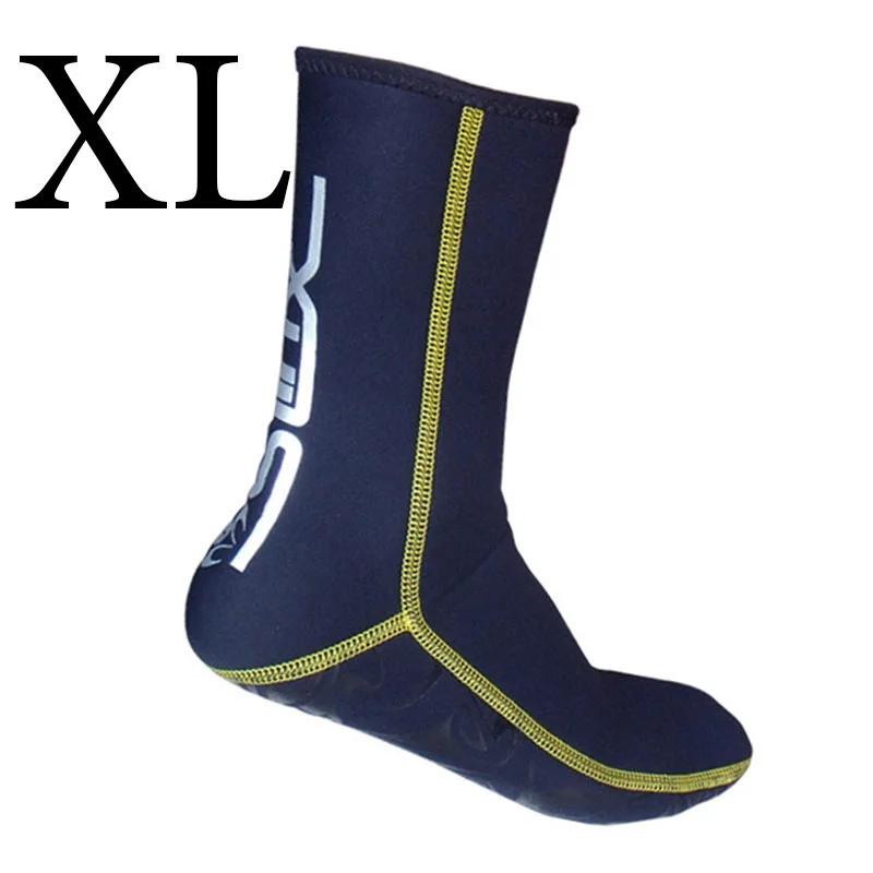 XL 1pair SLINX носки для дайвинга 3 мм нейлон трубка нескользящие носки для ласт носок для плавания зимний теплый бассейн мужчины женщины взрослые Абсолютно 1 пара - Цвет: XL 1pair