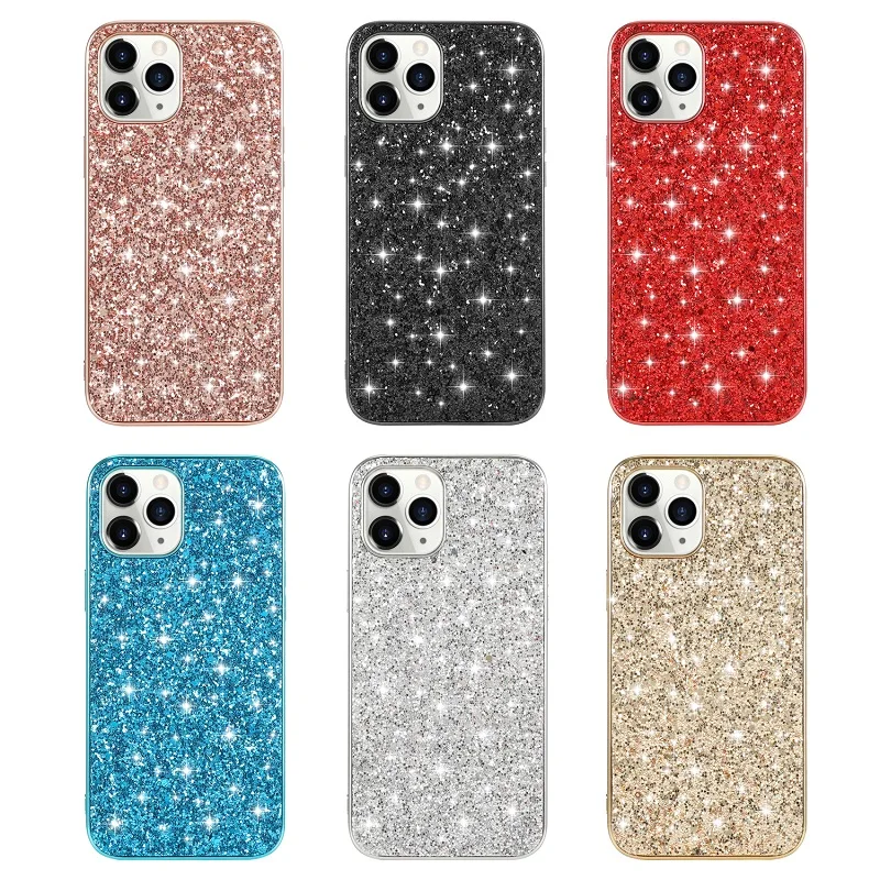 Per Apple Iphone 12 Pro Max Case Luxury Hard Pc Shining Glitter Slim Cover Posteriore Protettiva Per Iphone 12 12Pro 12Max