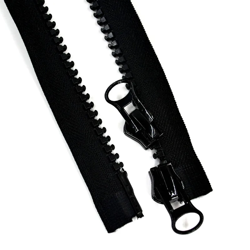 8 Resin Double Sliders Open end Zippers 60cm 200cm for Overcoat Tent