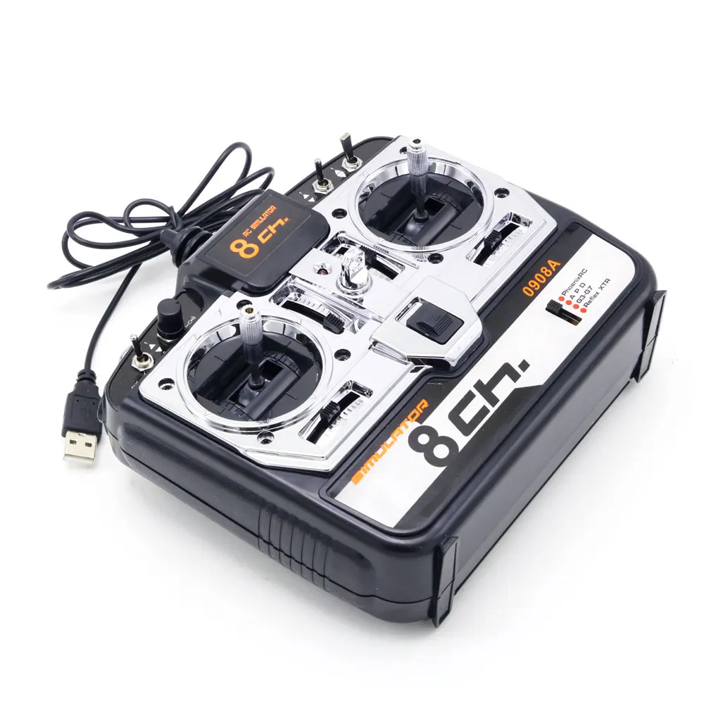 8CH RC Simulator Real Flight Helicopter 3D airplane MultiCopter Quad Simulator JTL0908A for Rc Drone Mode 2 4