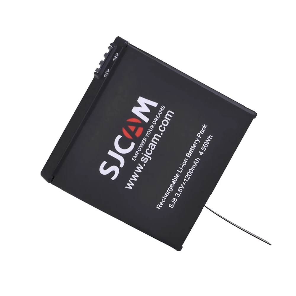 Batteria Sj8 da 1200mAh con caricabatterie per SJCAM Sj8 Plus, Air e Pro 12