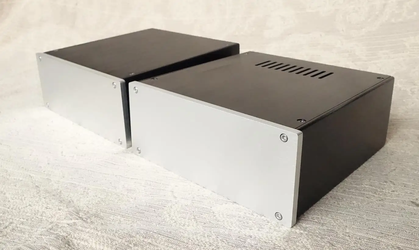 Chasis amplificador de aluminio completo, HIFI AMP B2209, estuche de auriculares, 215,9x90 x 228mm