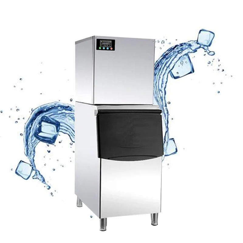 

Ice Maker Commercial Large Ice Granule Machine Milk Tea Shop Ice Cube Making Machine Fully Automatic Vertical Large Output
