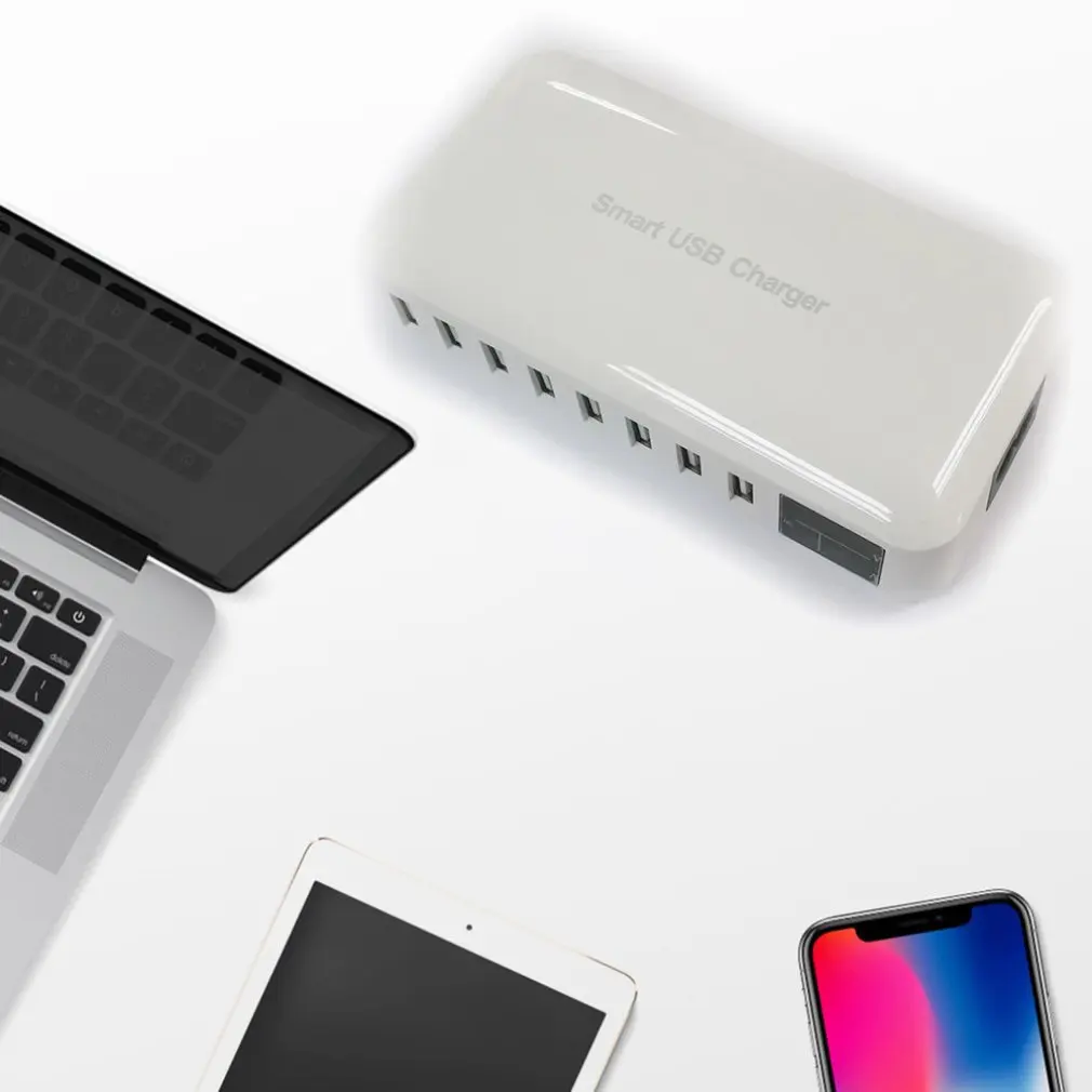 Восемь портов USB зарядное устройство адаптер питания 5 В 2.1a зарядная станция Настольный для iPhone iPad Mini huawei Mi DV aC