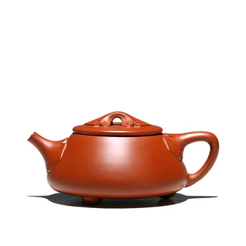 

Ancient Yue Tang Yixing Famous Dark-red Enameled Pottery Teapot Household Infusion Of Tea Kettle Tea Set Kungfu Online Suit