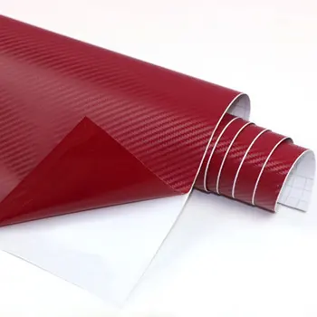 

newDIY 3D Carbon Fiber Car Auto Decal Vinyl Film Wrap Roll Adhesive Car Sticker Sheet