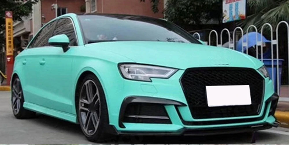 Для Audi S3 A3 Sline Sedan- передние противотуманные фары веки из углеродного волокна на вентиляционное отверстие накладные полоски наклейки для стайлинга автомобилей