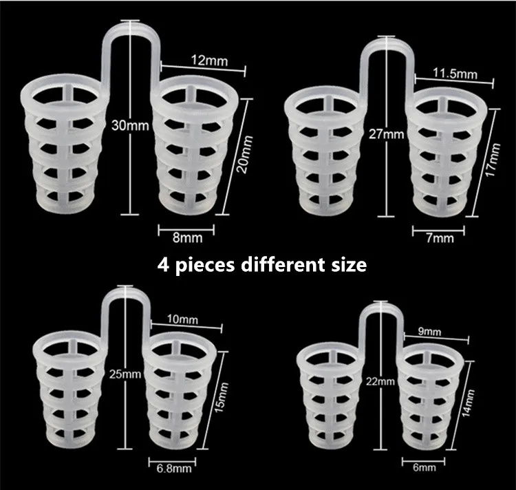 4 шт./компл. решения Стоп храпа зажим для носа спящего анти-храп устройство стоппер против храпа лучше дышать Здравоохранение для Вэнь Для женщин