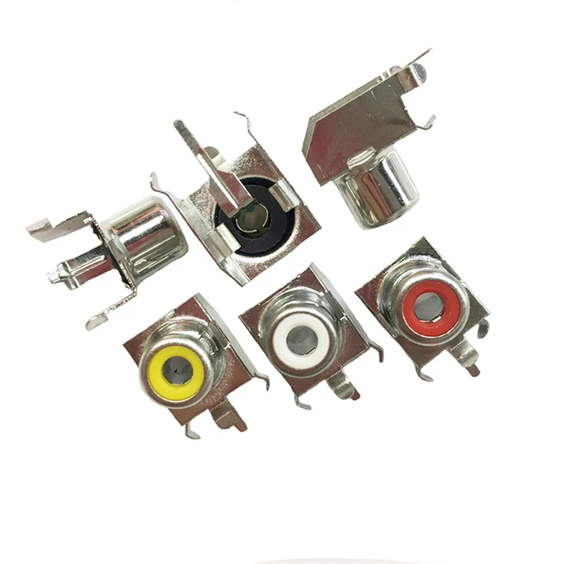 

10pcs AV1-8.4 Socket Connector RCA Female Audio Video Plug 2 pin 1 hole