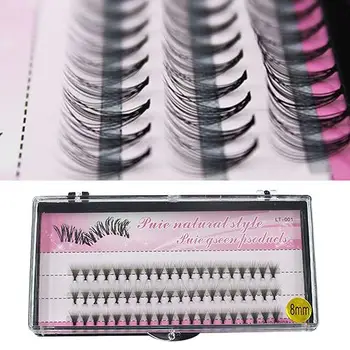 

New Hot Fashion Charming Professional Makeup 60 Pcs Clusters Eye Lashes Grafting Fake False Eyelashes Beauty Supplies Makeup