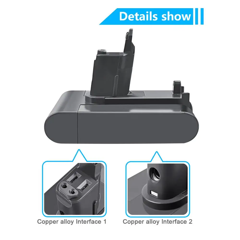 Turpow 22,2 в 2200 мАч DC31 подходит только для аккумулятора типа B для Dyson DC31 DC35 DC44 DC45 серии Аккумуляторный Пылесос Li-Ion L30