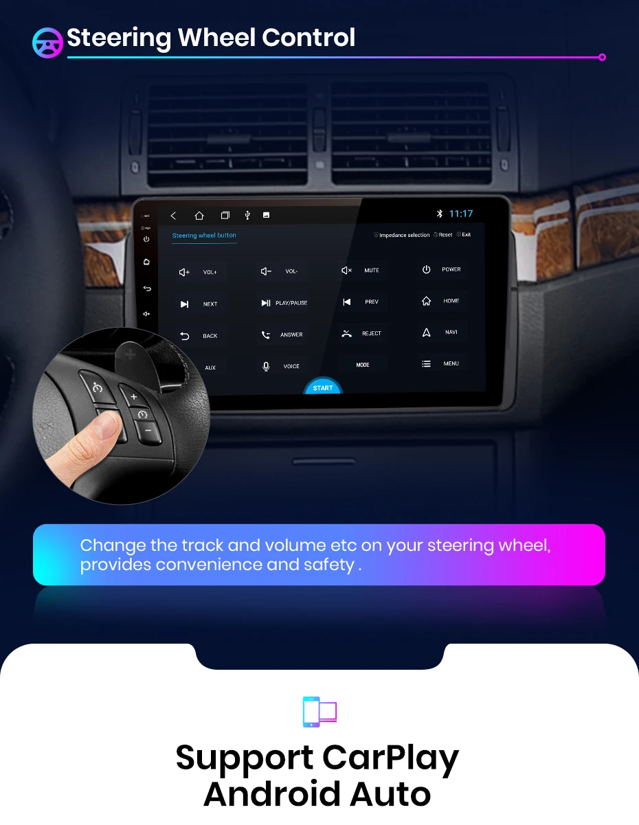 Junsun V1pro AI Voice 2 din Android Auto Radio for BMW E46 M3  318/320/325/330/335 Carplay 4G Car Multimedia GPS DSP autoradio,for BMW