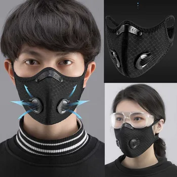 

Anti-dust Face Cover Protection Pm2.5 Pollution Mascarillas Respirator Breathable Valve Filter Useful Face Cover Masque