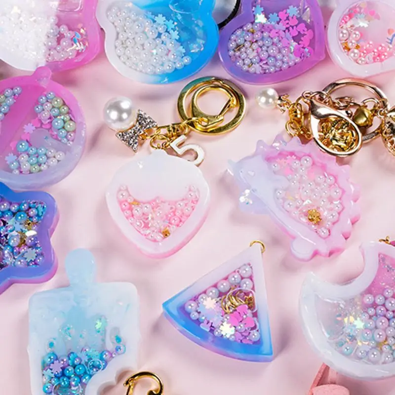 1 компл. Нерегулярные DIY Кристалл эпоксидная форма Материал Пакет течёт формы ожерелье кулон форма для изготовления ювелирных изделий инструмент креативный силикон