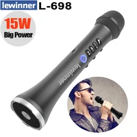 Lewinner L-698 Wireless Karaoke Mikrofon Bluetooth Lautsprecher 2-in-1 Handheld Singen & Aufnahme Tragbare KTV-Player für iOS/Androi