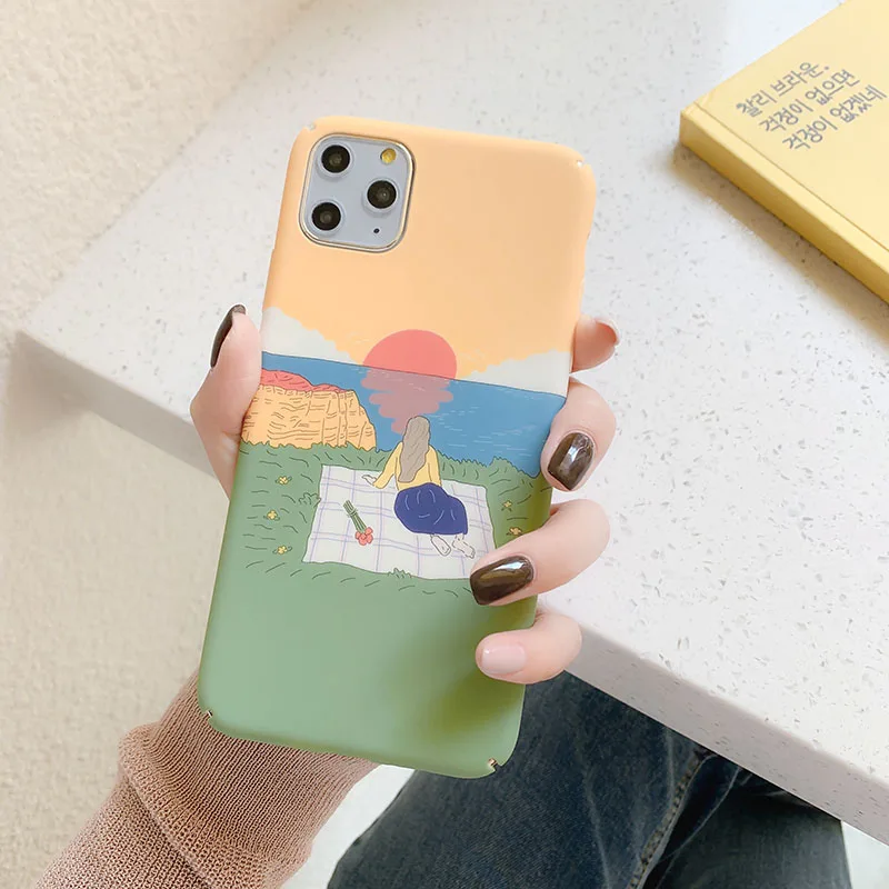 Жесткий PC чехол для телефона s для iphone 11Pro XS MAX X XR Sunrise Sea чехол для iphone 6 6s 7 8 Plus 11 задняя крышка fundas Capa
