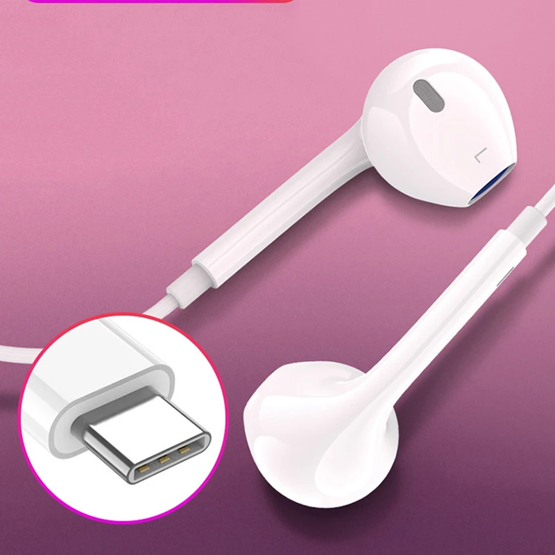 [Комплект из 2 предметов] наушники оригинальные в ухо Type C только Android мобильный