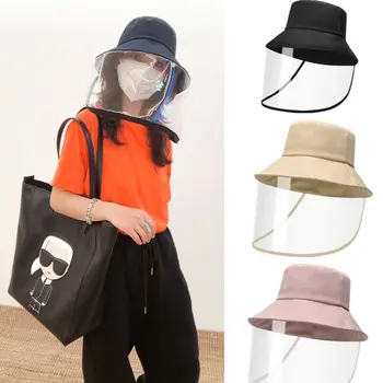 

Unisex Anti-spitting Anti-viru Cap Cover Outdoor Fisherman Hat Splash-Proof //